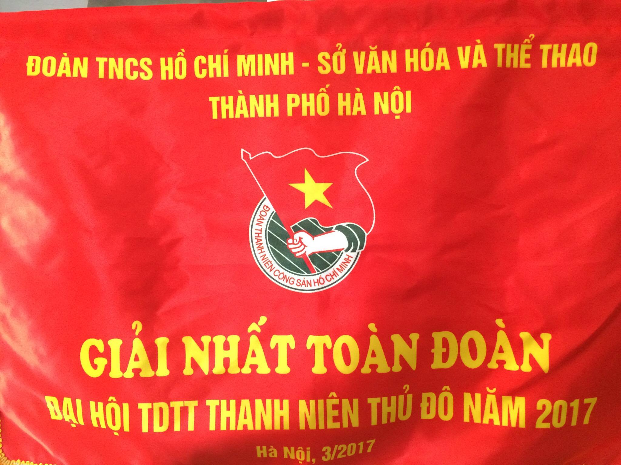 Đoàn trường ĐHSP Hà Nội 2 đạt giải Nhất toàn đoàn Đại hội TDTT thanh niên Thủ đô năm 2017